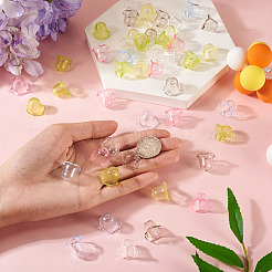 120Pcs 6 Colors Transparent Acrylic Bead Caps&nbsp;TACR-TA0001-75