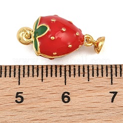 Brass Enamel Magnetic Clasps&nbsp;KK-CBA8264-06G