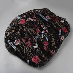 Flower Pattern Polyester Lace Fabric&nbsp;DIY-WH0750-147
