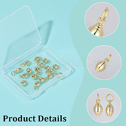 20Pcs 5 Styles Brass Pendants&nbsp;KK-SC0007-68