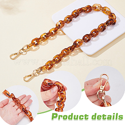 Acrylic Cable Chain Purse Chains&nbsp;PURS-WH0816-003G