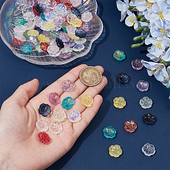 100Pcs 10 Colors Transparent Glass Beads&nbsp;GLAA-DR0001-08