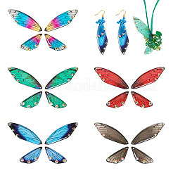 5 Sets 5 Colors Transparent Resin Pendants&nbsp;RESI-TA0001-79