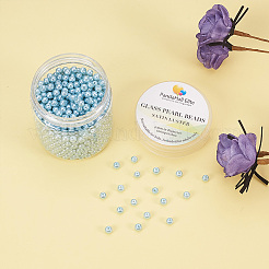Pearlized Eco-Friendly Dyed Glass Pearl Round Bead&nbsp;HY-PH0002-17-B