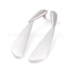 Teardrop Brass Dangle Stud Earrings for Women&nbsp;EJEW-G391-18S
