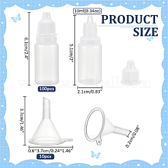 100Pcs Plastic Eye Dropper Bottles&nbsp;MRMJ-NB0001-25