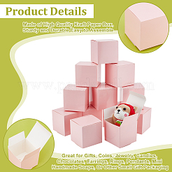 Square Kraft Paper Necklace Earring Storage Gift Boxes&nbsp;CON-WH0095-90A-01