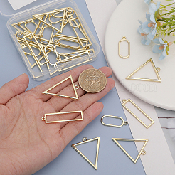 30Pcs 3 Styles Alloy Open Back Bezel Pendants&nbsp;FIND-CA0007-86