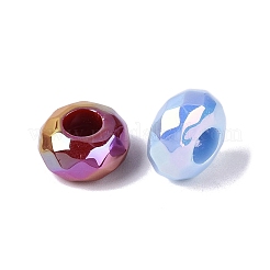 UV Plating Opaque Acrylic European Beads&nbsp;OACR-Q198-01