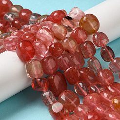 Cherry Quartz Glass Beads Strands&nbsp;G-A247-06-1