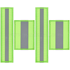 4Pcs 2 Styles Polyester Reflective Embroidered Patch for Tactical Gear&nbsp;PATC-CY0001-63B