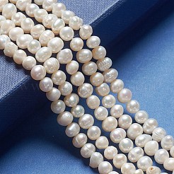 Natural Cultured Freshwater Pearl Beads Strands&nbsp;X-PEAR-L001-F-08