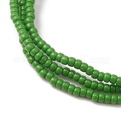 4Pcs 4 Color Glass Seed Triple Layer Stretch Bracelets Set with Lampwork Evil Eye Lampwork Beaded&nbsp;BJEW-TA00286