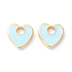 Rack Plating Eco-friendly Brass Enamel Charms&nbsp;LS-KK-D073-04G-02-NR