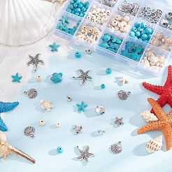 DIY Ocean Theme Bracelet Making Finding Kit&nbsp;DIY-AR0003-08