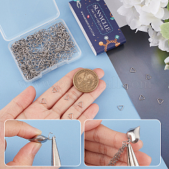 500Pcs 304 Stainless Steel Triangle Rings&nbsp;STAS-SC0005-43