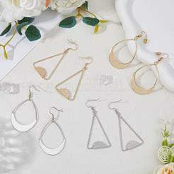 4 Pairs 4 Style Alloy Dangle Earrings for Women&nbsp;EJEW-FI0002-82