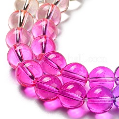 Dyed & Heated Synthetic Quartz Beads Strands&nbsp;G-P502-01C-04