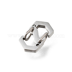 304 Stainless Steel Keychain Clasp Findings&nbsp;STAS-U051-01A-P