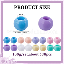 100G Opaque Acrylic European Beads&nbsp;OPDL-ME0001-01