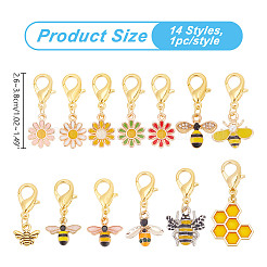 Alloy Enamel Pendants Decorations&nbsp;HJEW-AB00580