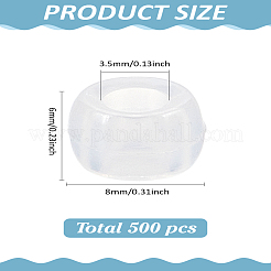 500Pcs Transparent Plastic Beads&nbsp;KY-LP0001-05