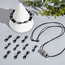 50Pcs 2 Styles Alloy Double Lobster Claw Clasps&nbsp;FIND-NB0004-74