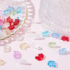 120Pcs 10 Colors Transparent Glass Beads&nbsp;GLAA-DC0001-36