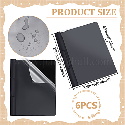 5Bags Transparent Plastic Rotating Side-Opening File Folder&nbsp;AJEW-WA0002-01