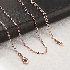 Brass Cable Chain Necklaces for Women&nbsp;NJEW-D302-20RG