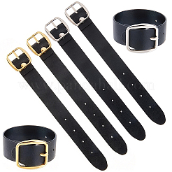 6Pcs 2 Colors Black PU Imitation Leather Purse Strap Accessories&nbsp;FIND-CL0002-24