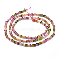 Natural Multicolor Tourmaline Beads Strands&nbsp;G-M353-A27-3mm