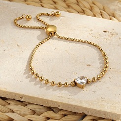Adjustable 304 Stainless Steel Box Chain & Ball Chain Slider Bracelets&nbsp;WGFC0C2-05