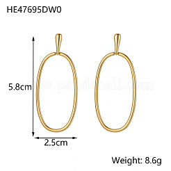 304 Stainless Steel Stud Earrings&nbsp;STAS-OY003-62G
