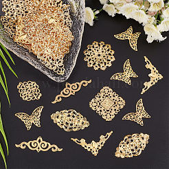 80Pcs 8 Style Iron Filigree Joiners Links&nbsp;IFIN-SC0001-44