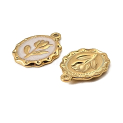 304 Stainless Steel Enamel Pendants&nbsp;STAS-I371-08G-02