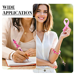 48Pcs DIY Breast Cancer Awareness Themed Jewelry Finging Kits&nbsp;DIY-TA0013-60