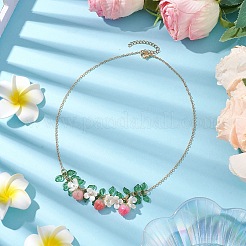 Epoxy Resin & Acrylic Pendant Necklace&nbsp;X1-NJEW-TA00162