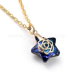 Electroplate Star Glass Jewelry Sets&nbsp;SJEW-JS01120-02