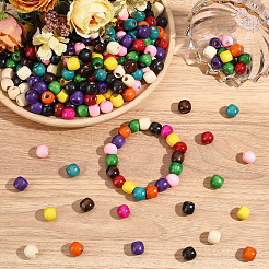 660Pcs 11 Colors Dyed Natural Maple Wood Beads&nbsp;WOOD-PA0001-61A