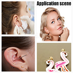 5Pairs 925 Sterling Silver Ear Stud Findings&nbsp;FIND-GO0002-66RG