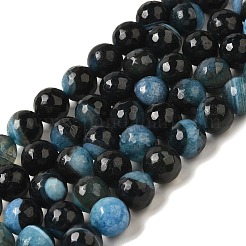 Natural Agate(Dyed & Heated) Beads Strands&nbsp;G-H066-B07-03