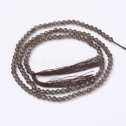 Natural Smoky Quartz Beads Strands&nbsp;G-D168-B-3mm
