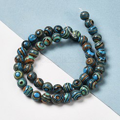 Synthetic Malachite Dyed Beads Strands&nbsp;G-P507-02A-07