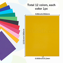 12Pcs 12 Colors PVC Heat Transfer Vinyl&nbsp;DIY-SP0004-13