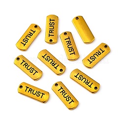 Tibetan Style Alloy Rectangle with Word Trust Pendants&nbsp;LS-TIBEP-Q043-062AG-RS