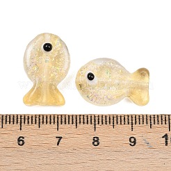 Handmade Foil Lampwork Fish Beads&nbsp;FOIL-Z001-01K