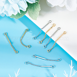 16Pcs 2 Colors Brass Links&nbsp;KK-BBC0002-30