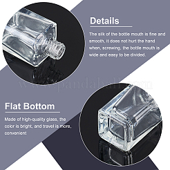 Transparent Glass Nail Polish Empty Bottle&nbsp;MRMJ-BC0002-45