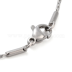 Tarnish Resistant 304 Stainless Steel Boston Chain Necklaces&nbsp;STAS-O053-16P